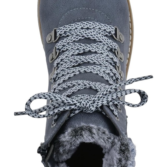 CLIFFS BY WHITE MOUNTAIN Women's Shoes Prized Lugged Lace-Up Ankle Bootie - Picture 7 of 9